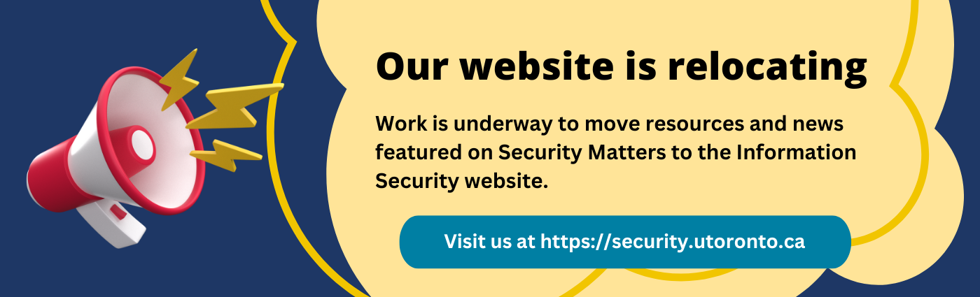 Our website is relocating. Click here to visit the Information Security website.